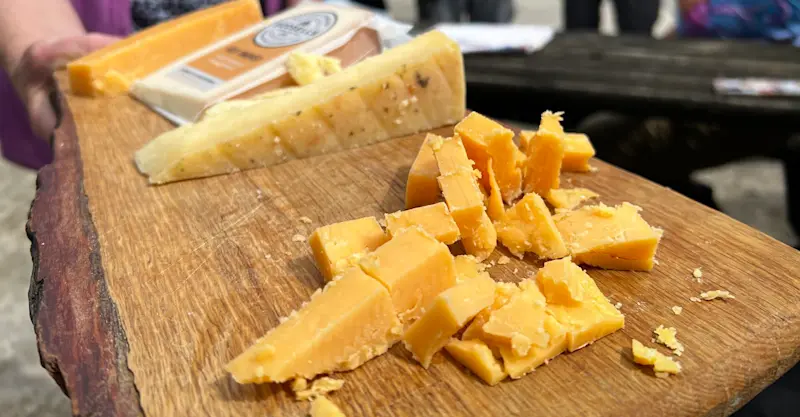 Gloucestershire Cheese, Cotswolds, England.