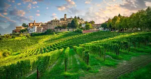 Neive village, Piedmont, Italy.