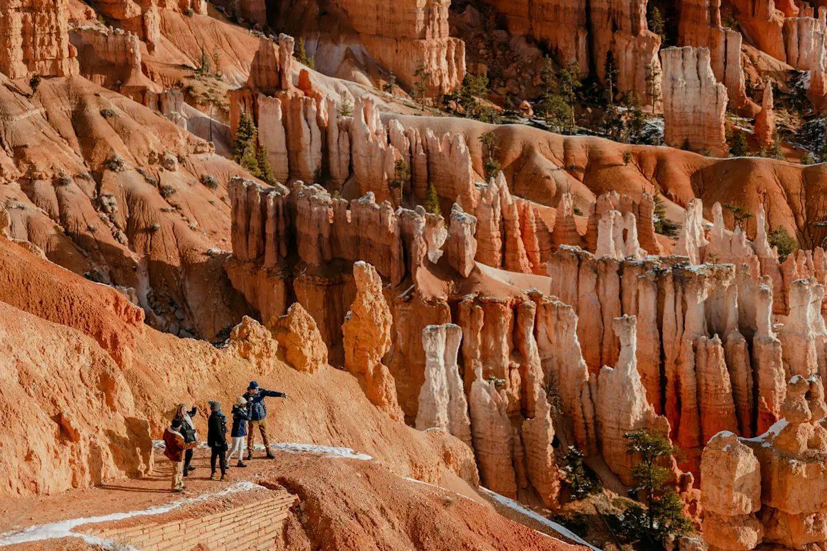 Nat Hab guests and Expedition Leader, Bryce Canyon National Park, Utah. 