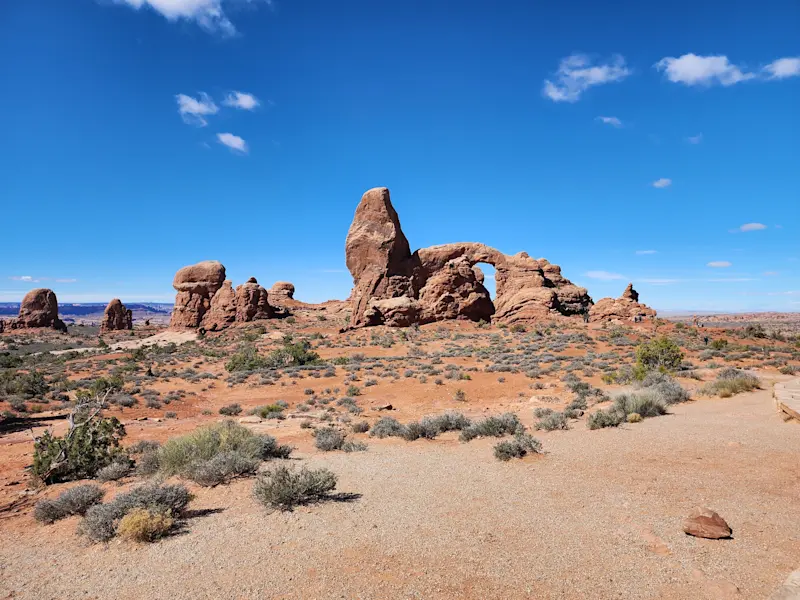 Spectacular views at Arches National Park in Utah. 