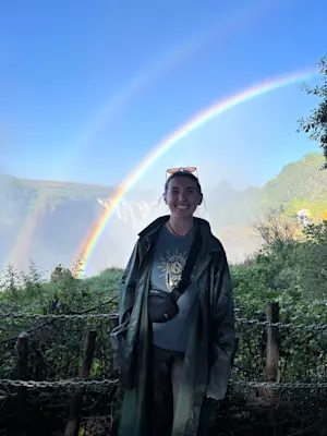 Viewing Victoria Falls in Zimbabwe.