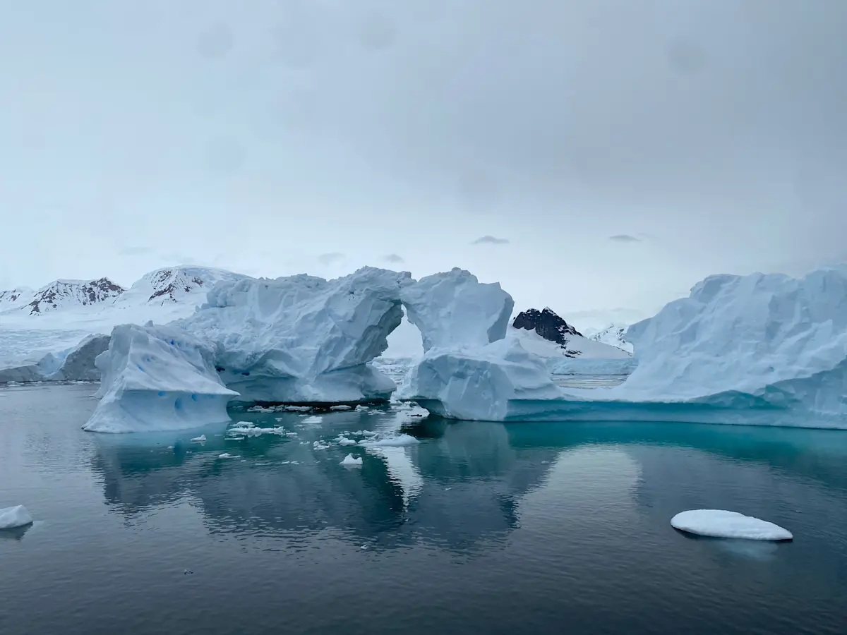 Nature doesn’t build small down here — only masterpieces of ice. Antarctica.