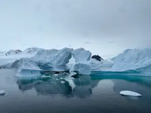 Nature doesn’t build small down here — only masterpieces of ice. Antarctica.