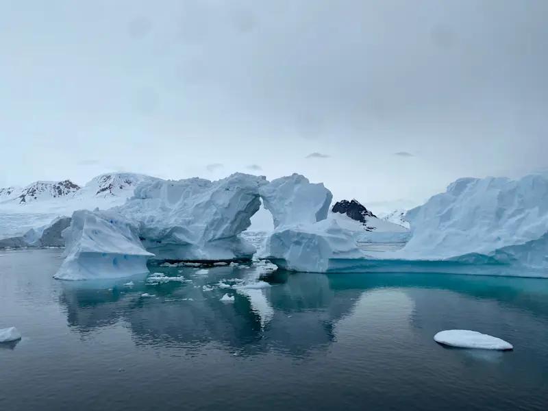 Nature doesn’t build small down here — only masterpieces of ice. Antarctica.