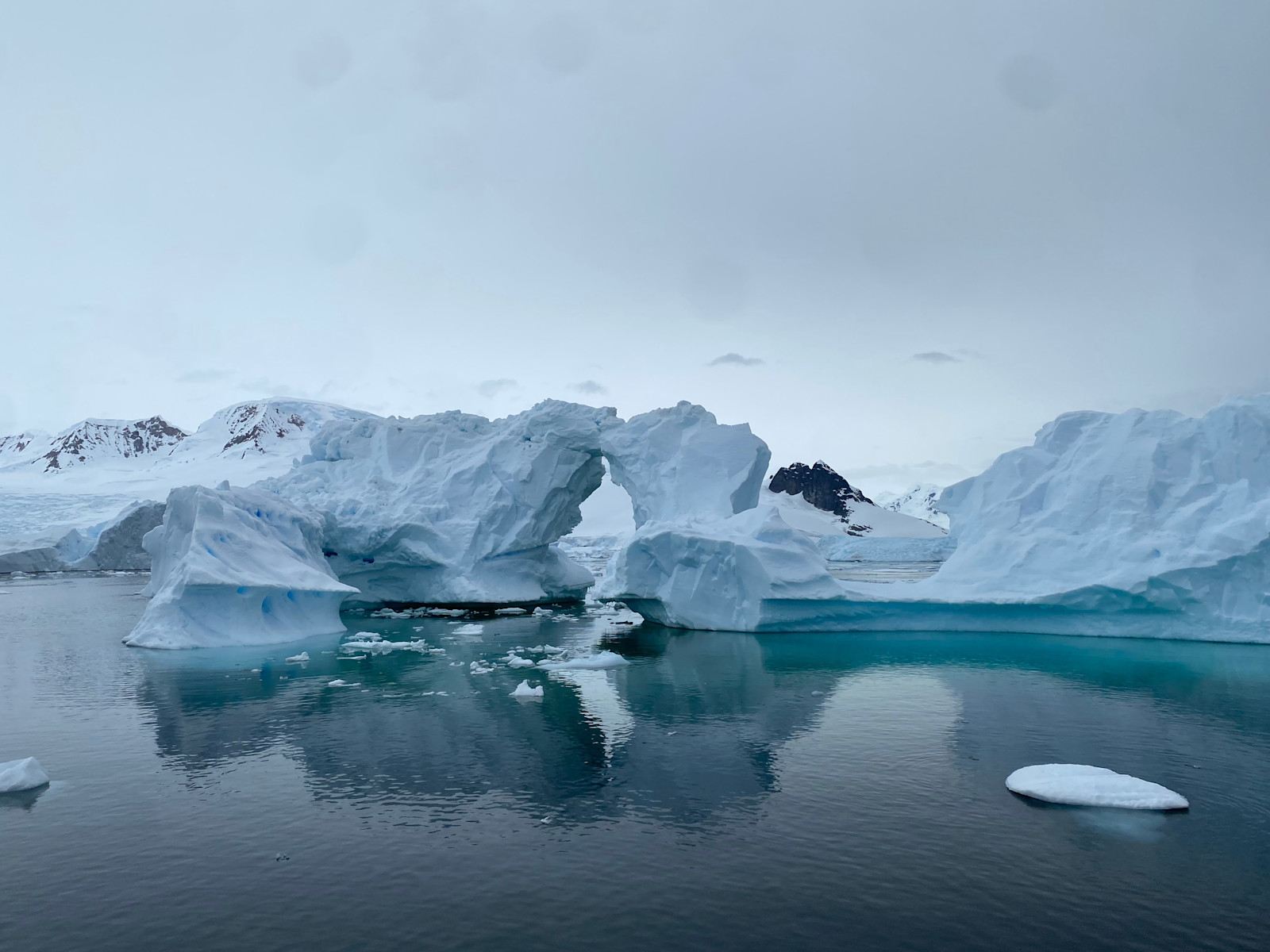 Nature doesn’t build small down here — only masterpieces of ice. Antarctica.