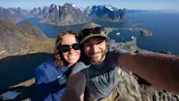 Hiking the Arctic with Nat. Geographic National Geographic-Lindblad Expeditions in Reinebringen, Norway.