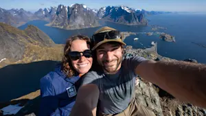 Hiking the Arctic with Nat. Geographic National Geographic-Lindblad Expeditions in Reinebringen, Norway.