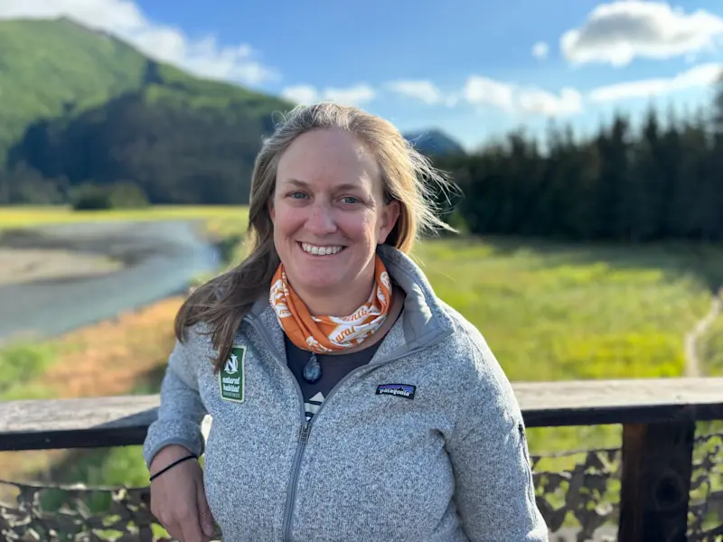 At the scenic Alaska Bear Camp.