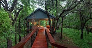 Walkway to guest room