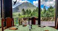 View of Arenal from dining room