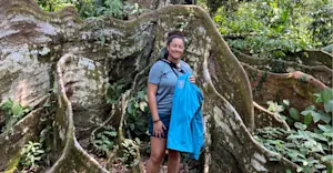 Between the ancient roots of nature in Costa Rica. 