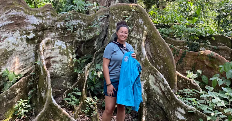 Between the ancient roots of nature in Costa Rica. 