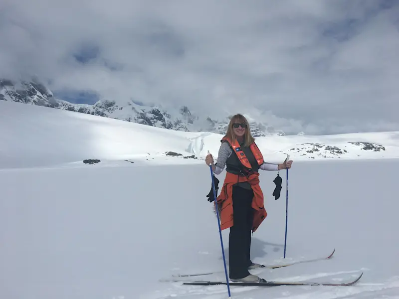 Skiing doesn’t get more remote than this, Antarctica.