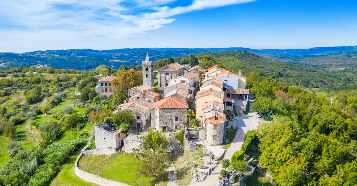 Hum settlement, Buzet, Istria, Croatia. 