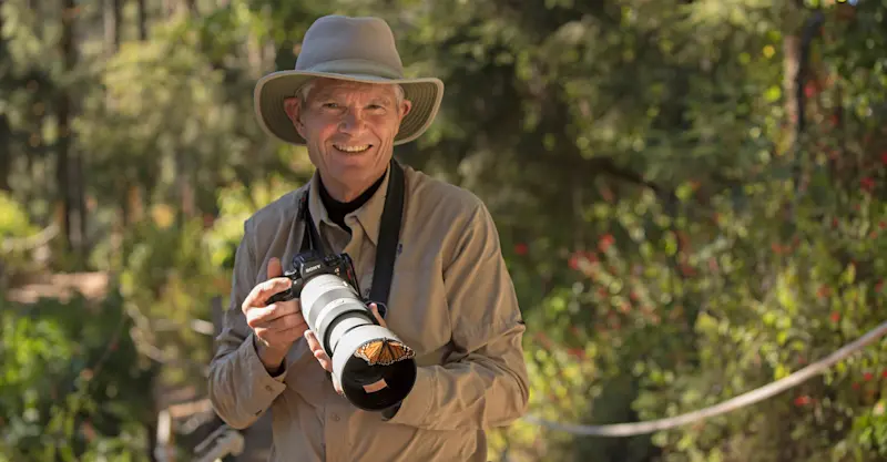Nat Hab guest, Chincua Butterfly Sanctuary, Mexico.