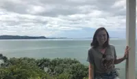 Overlooking the ocean in New Zealand.