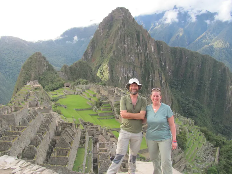 Exploring the wonders of Machu Picchu in Peru.