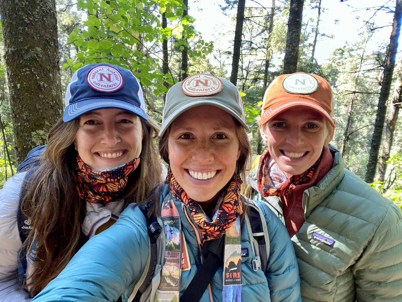 Guide training in the Monarch butterfly sanctuaries of Angangueo, Mexico.