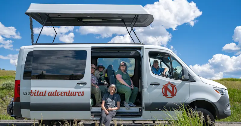 Nat Hab guests, Yellowstone National Park, Wyoming.