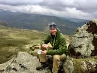 Tea and a snack at 13,000 ft in the Bale Mountains of Ethiopia.