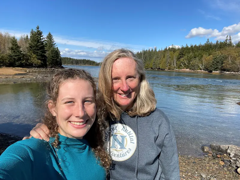 Camping in Acadia National Park, Maine.