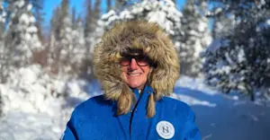 Exploring Churchill's boreal forest in Churchill, Canada. 