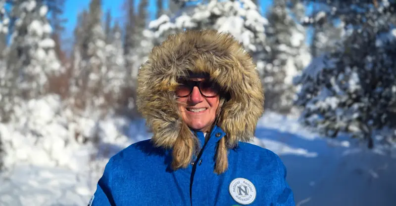 Exploring Churchill's boreal forest in Churchill, Canada. 