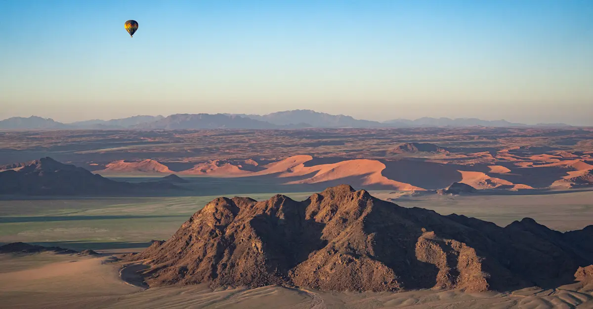 Hot air balloon ride, Namibia.