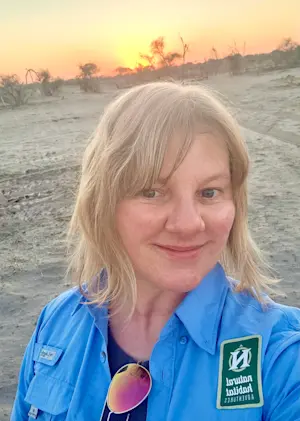  Safari sunset in Botswana.