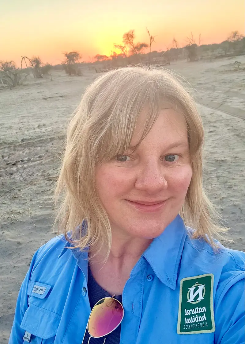  Safari sunset in Botswana.