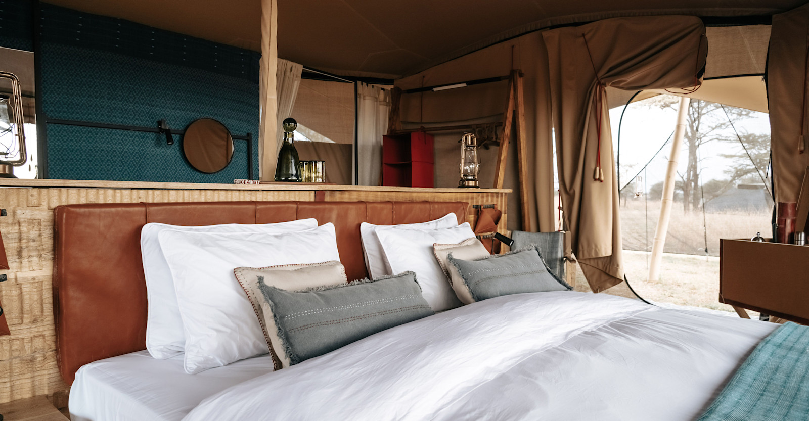 Guest tent interior