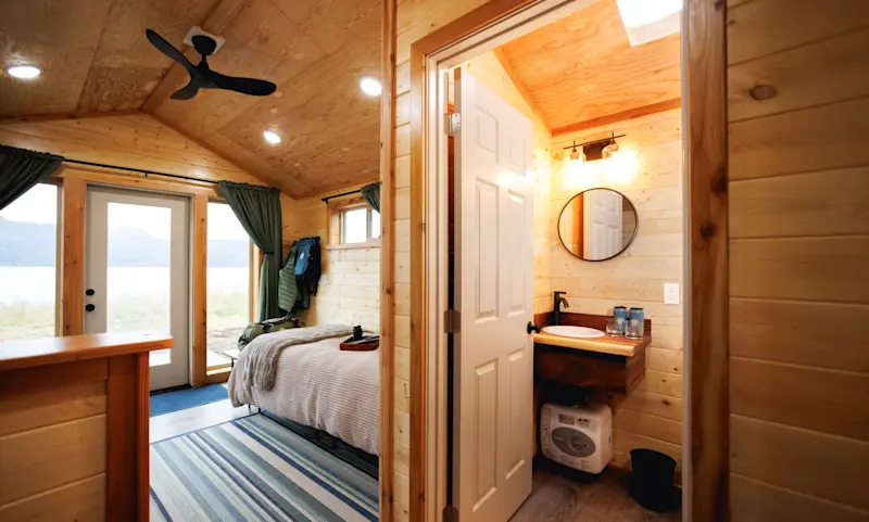 Nat Hab's Alaska Bear Camp cabin interior