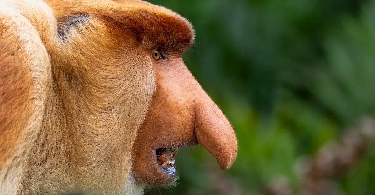 Proboscis monkey, Borneo.