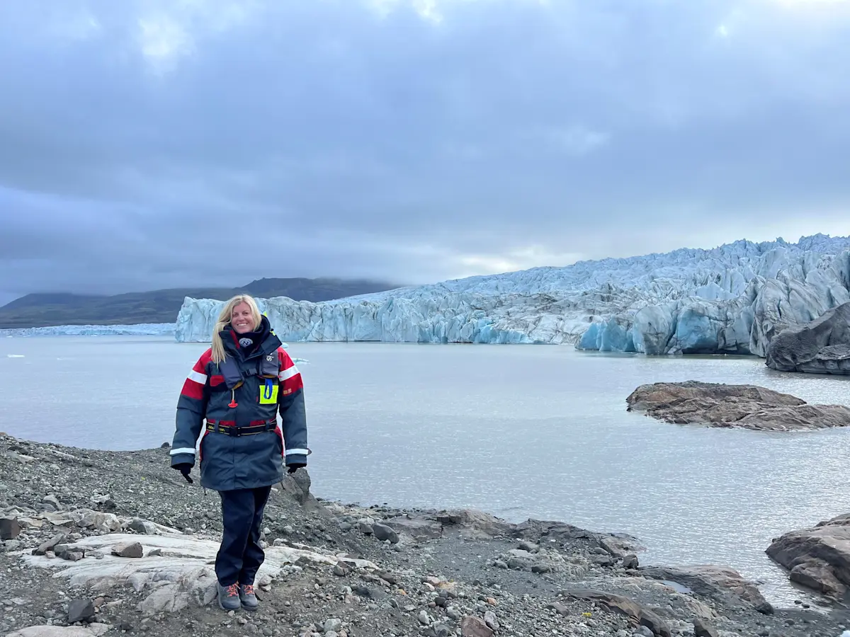 Glaciers in Iceland. 