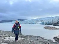 Glaciers in Iceland. 