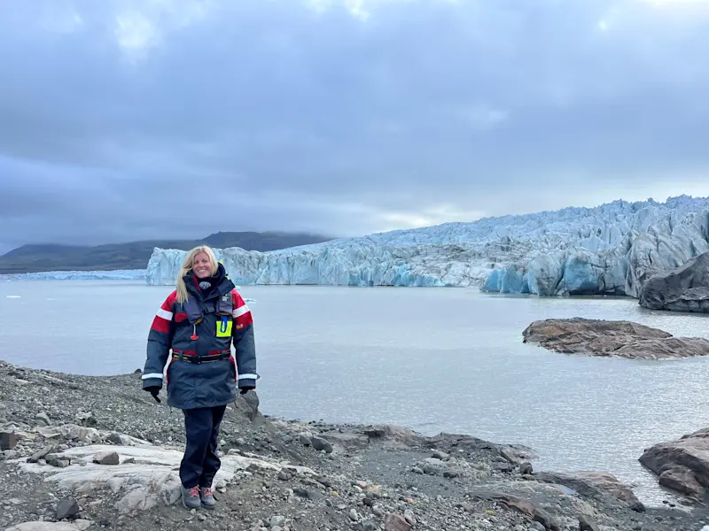 Glaciers in Iceland. 