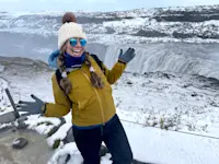 Caught in a blizzard in the Icelandic highlands of Iceland.