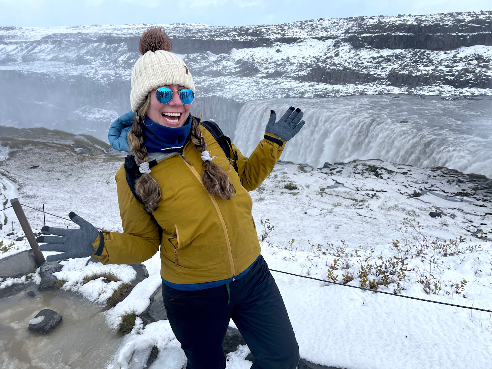 Caught in a blizzard in the Icelandic highlands of Iceland.