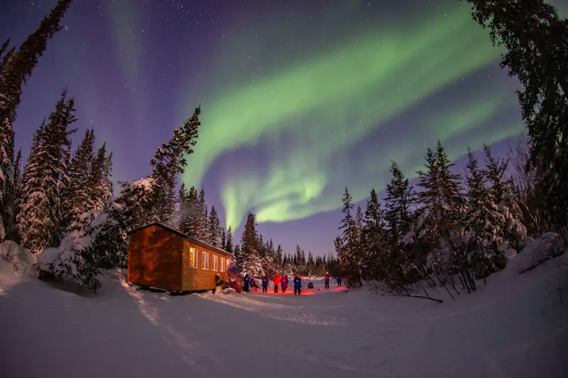 Nat Hab's Aurora Cabin, Churchill, Manitoba.