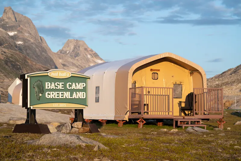 Nat Hab's Base Camp Greenland, East Greenland.