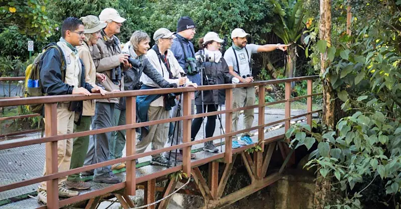 Nat Hab guests and Expedition Leader, Talamanca Mountains, Costa Rica.
