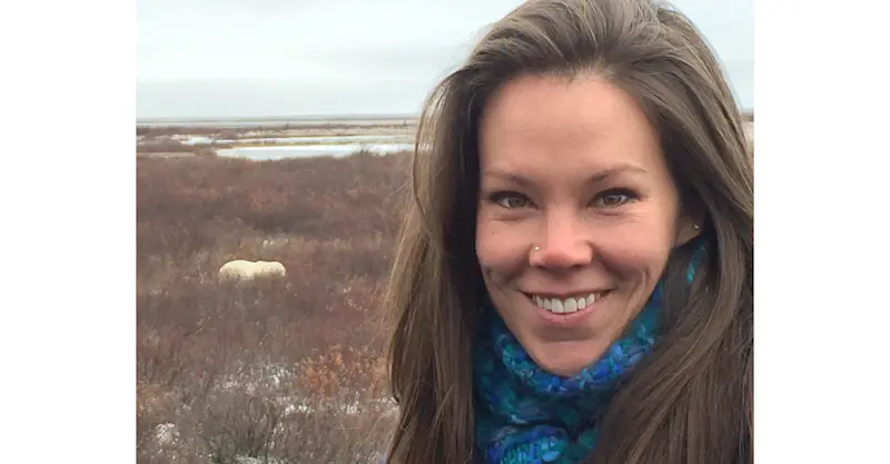 On the Polar Rover searching for polar bears in Churchill, Manitoba. 