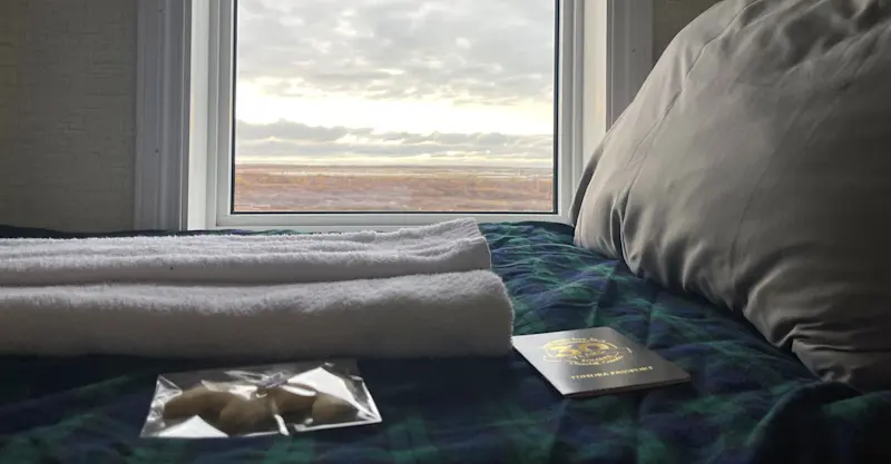 Cabin interior in Nat Hab's Tundra Lodge