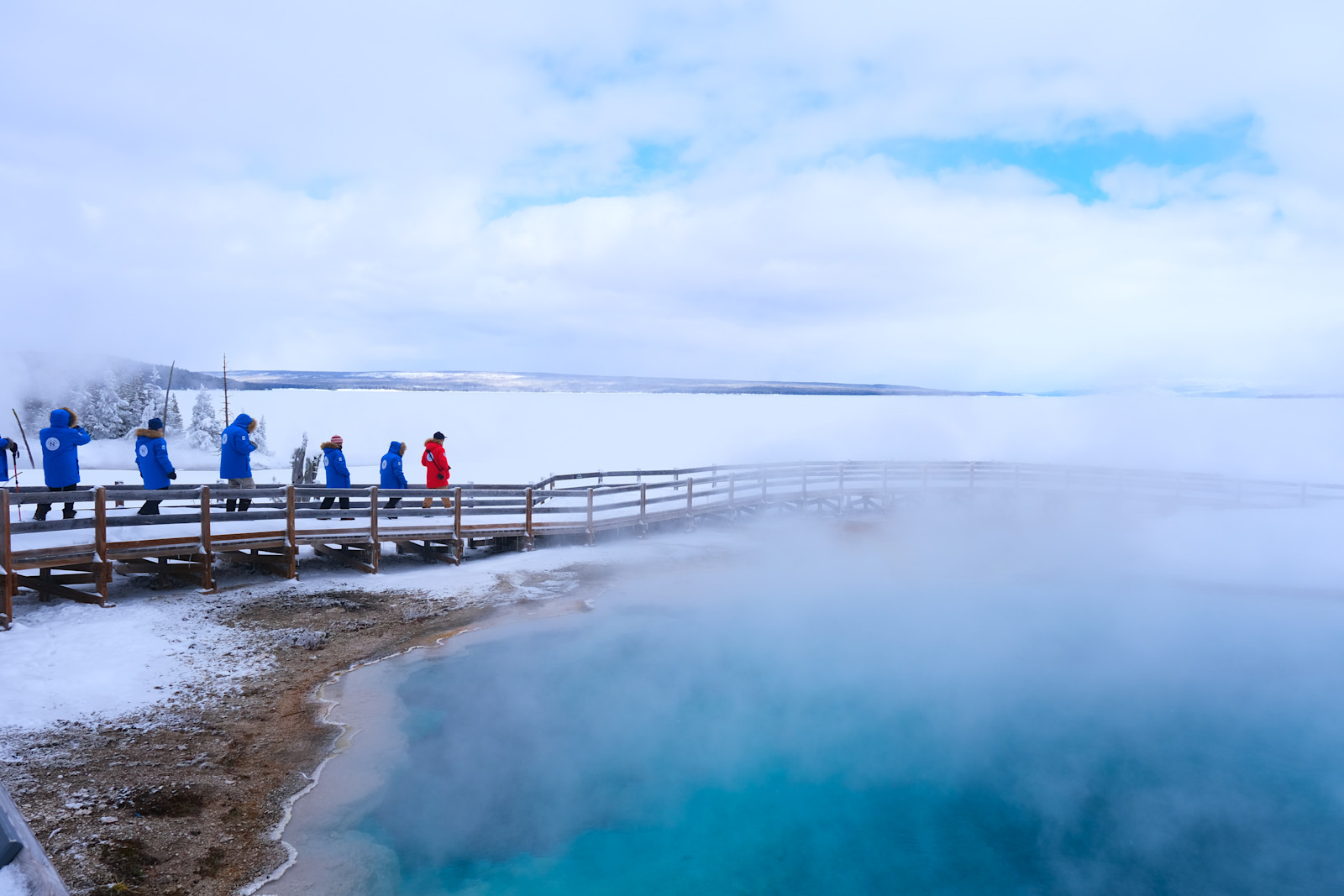 Nat Hab guests, Yellowstone National Park, Wyoming.