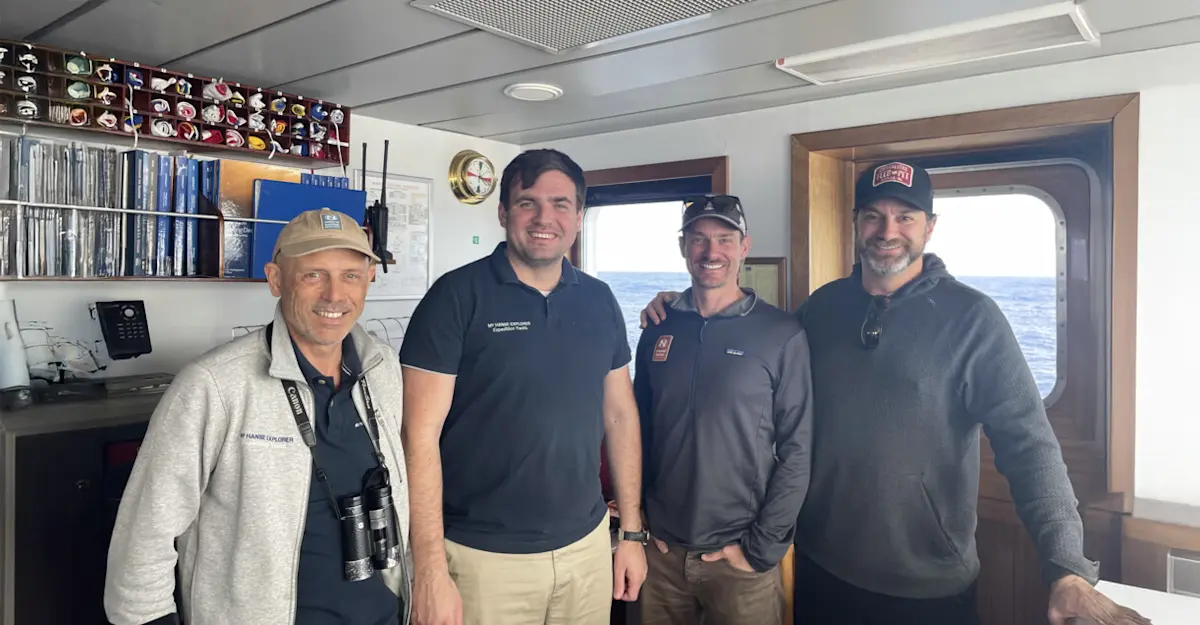 Nat Hab guests and Expedition Leader, Antarctica.