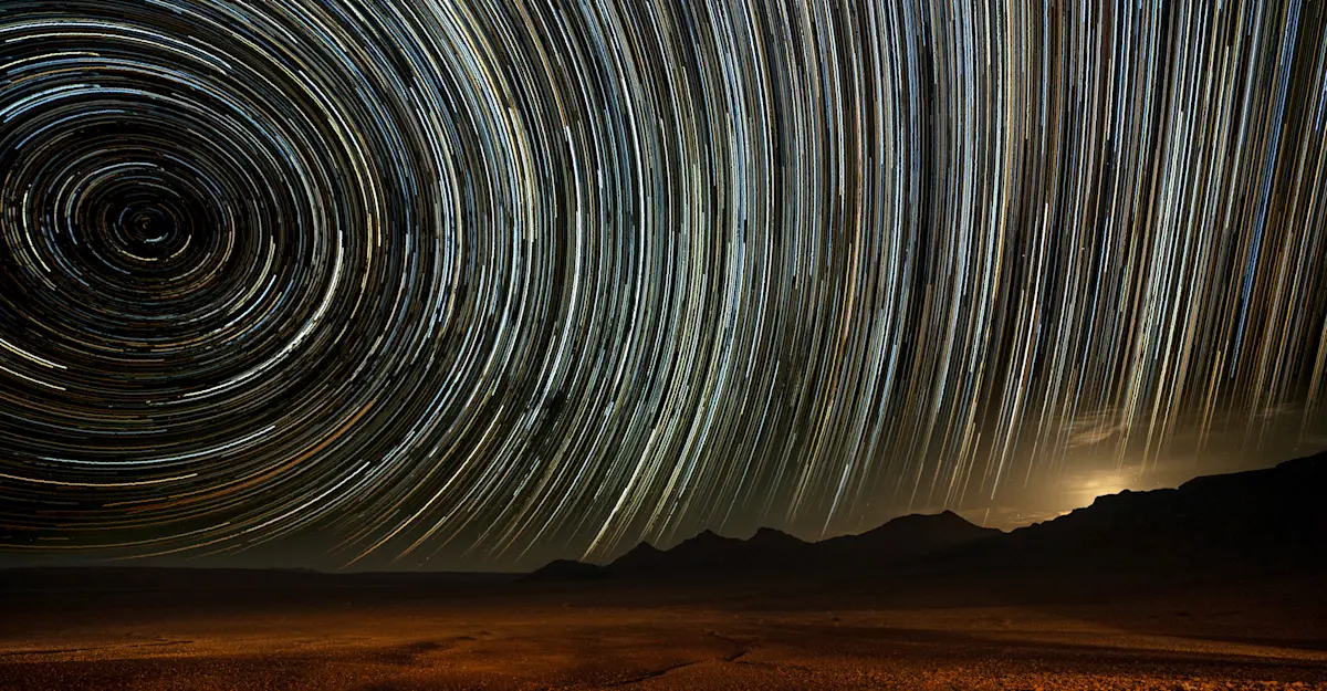 Star trails, Namibia.