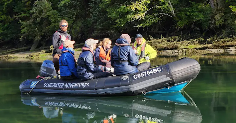 Nat Hab guests, Squally Channel, British Columbia. 