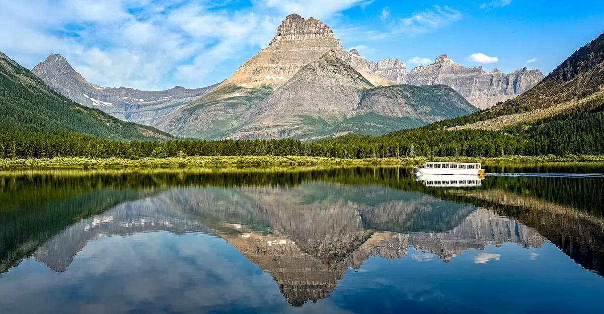 Swiftcurrent Lake, Glacier National Park, Montana.