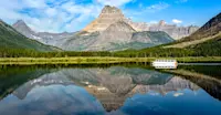 Swiftcurrent Lake, Glacier National Park, Montana.