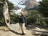 Enjoying the views in Patagonia. 